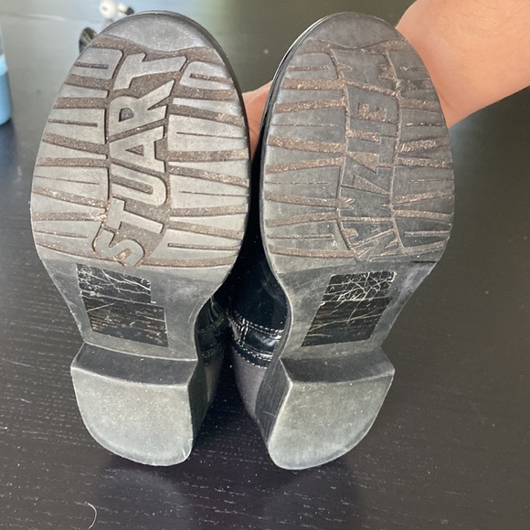 Girl’s Stuart Weitzman 50/50 Black Patent Boot - Picture 3 of 6